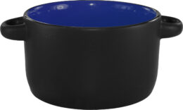 Hilo® Soup Bowl - Country Blue IN/Blk Matte OUT