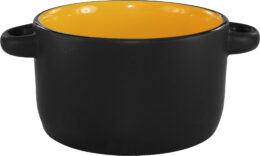 Hilo® Soup Bowl - Yellow IN/Blk Matte OUT