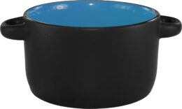 Hilo® Soup Bowl - Sky Blue IN/Blk Matte OUT