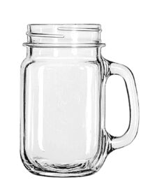 Drinking Jar w/handle 16 oz