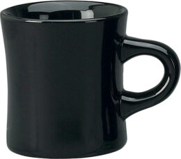 Cancun™ Stoneware Black Diner Mug (10oz)