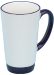 Heartland™ Funnel Cup White w/cobalt rim & handle