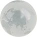 Globe 3" - Clear (frost oceans)