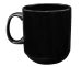 Coffee House Stoneware Vitrified Black Stacking Mug (11oz)