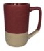 Boulder™ Mug  (16oz) - Burgundy in / Burgundy out with gray base