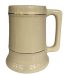 Chinese Stoneware Stein - Natural w/Gold Band 28oz
