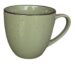 Splash Stoneware Green Smoke w/Dark Brown Cup (10.5oz)